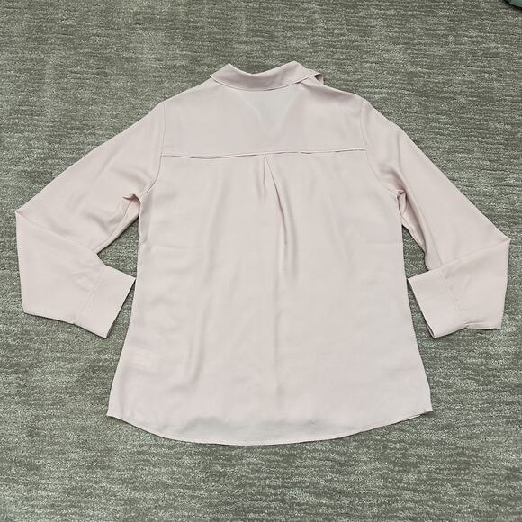 Express Portofino Shirt Womens Medium Light Pink Button Up Blouse Career Capsule - Picture 3 of 12